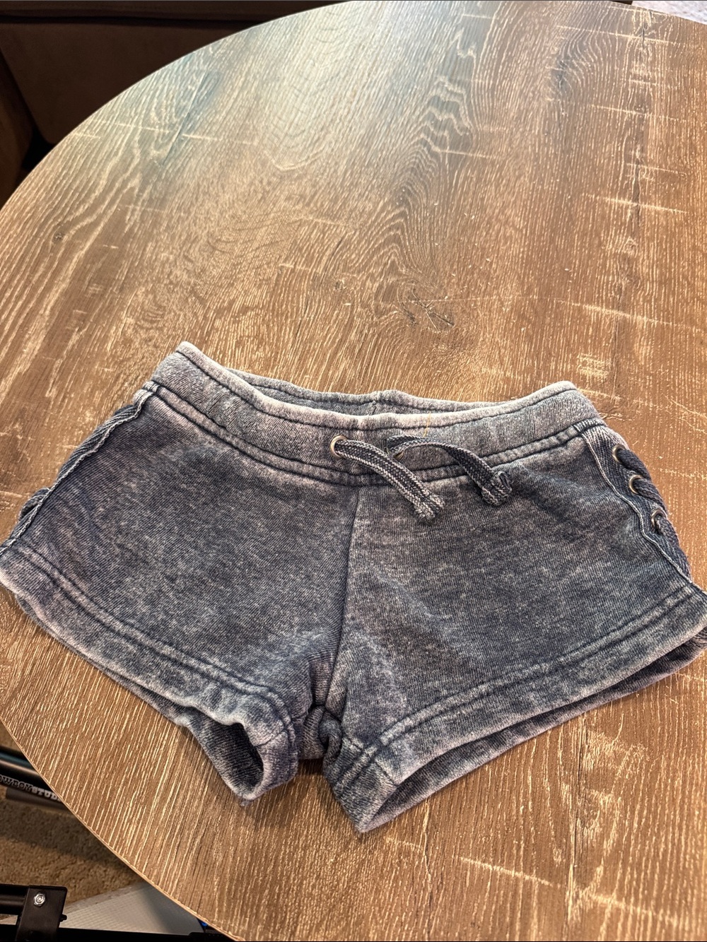 Vintage Havana Washed Gray Drawstring Athletic Shorts
